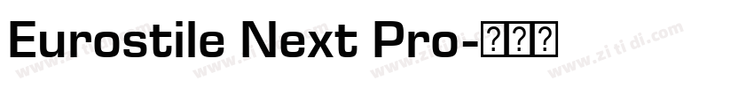 Eurostile Next Pro字体转换